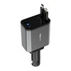 4 in 1 Retractable Car Charger - 12V Plug to