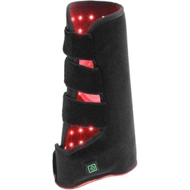 Cinturón de luz roja para Pata de Caballo, Envoltura luz roja LED infrarroja 850 NM y 660 NM, infrarrojo portátil portátil para recuperación músculos Caballo, Derecha