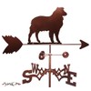 SWEN Products Hand Made Australian Shepherd Dog Garden Stake Weathervane