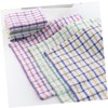 VILLFUL Cotton Yarn Lint- Plaid Dishcloth Non-Stick Kitchen Towel Absorbent
