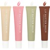 Bálsamo Labial Con Color, 4 Unidades, Hidratante Natural, Con Manteca