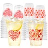 50 Pcs 12 oz Valentine’s Day Plastic Cups, “Happy Valentine’s