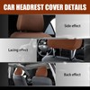 gunhunt Pack-2 Car Headrest Covers, Soft Dust-Proof Protector Covers, Seat