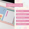 Steel Mill & Co Cute Clipboard Folio with Refillable Lined