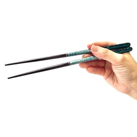 [Dishwasher Safe Chopsticks, Superior] Natural Wood, Made in Japan, High Class Japanese Pattern, Modern Wooden Chopsticks Chopsticks, Non-slip, For Household Use (Mist Drops, Men's)