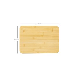 Demin Design Premium Round Bamboo Cutting Board, Heavy Duty Bamboo Wood Chopping Board, Elevated with Anti Skid Silicone Feet (Large)