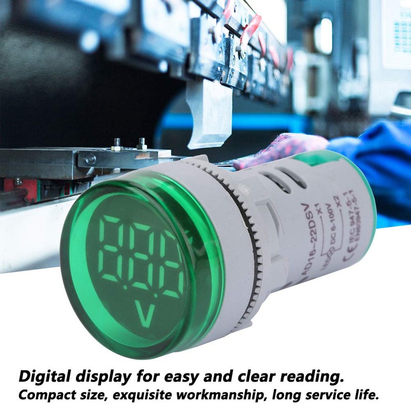 Voltage Display, Digital Voltage Display, LED Voltmeter Signal Light, Digital