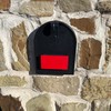 Solid Red Mailbox Flag Front Mount Left or Right Opening