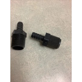 Unbranded RV Plastic Plumbing Fittings,  3/8” Barb x 1/2” MPT. (2))