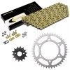 Caltric Gold O-Ring Drive Chain & Sprockets for Kawasaki Ex300