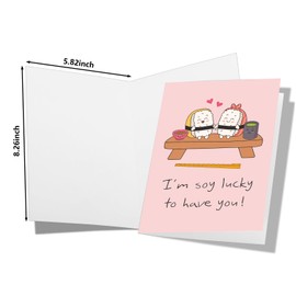 Epiqueew Christmas Cards for Couple Valentines Day Gifts for Her Him Boyfriend Husband Wife Stocking Stuffers Birthday Gifts for Women Men Gifts for Girlfriends Anniversary Cards for Lover