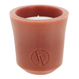 Bougies La Francaise - Wax Candle Holder - Citronella - Made in Tunisia, Medium Sienna Color, +/- 55-Hour Burn Time - ‎5.12 x 5.31 inches
