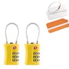 TSA Combination Lock, Set of 2, 3 Digit Combination Lock