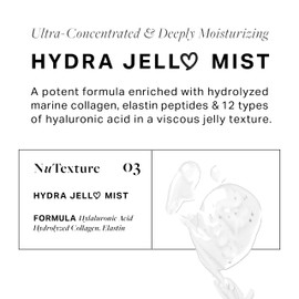 Jelloskin Hydra Jell Face Mist by AVA x NuTexture Hydrating Face Spray with Collagen, Hyaluronic Acid, Vitamin C & E