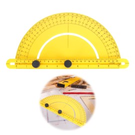 PAVIKE Head Woodworking Ruler, 180 Degree Angle, Angle Finder Tool, Angle Gauge, Head Woodworking Ruler, 180 Meter, Angle, Measuring Tool, Rotation, Woodworking Ruler, Angle Gauge