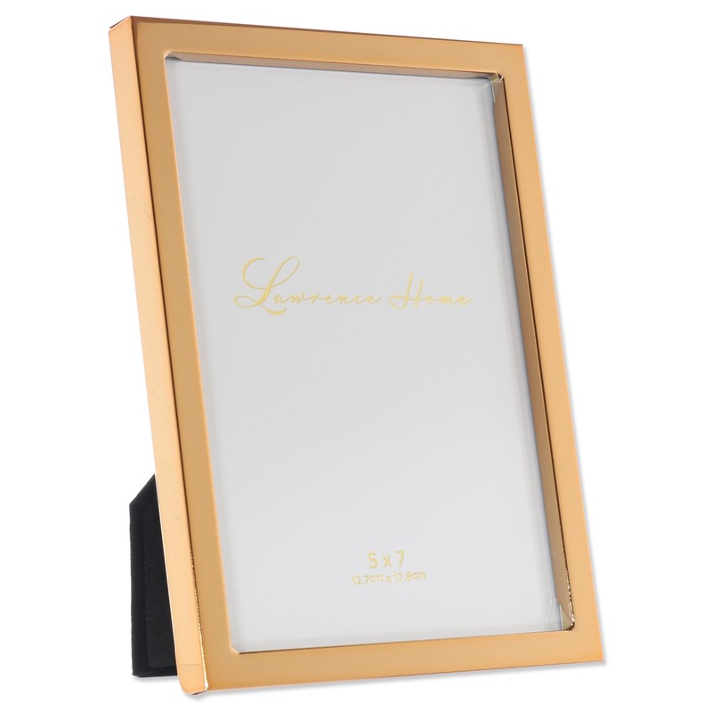 Lawrence Frames Metal Frame, Standard, Gold, 5x7