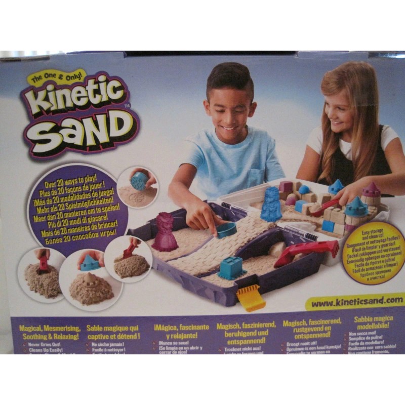 SPIN MASTER KINETIC FOLDING SAND BOX 3 LBS SAND WITH