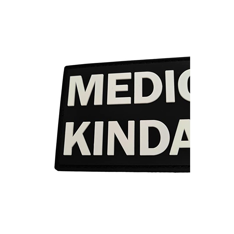 Medic Kinda Funny PVC Patch (Black and White)