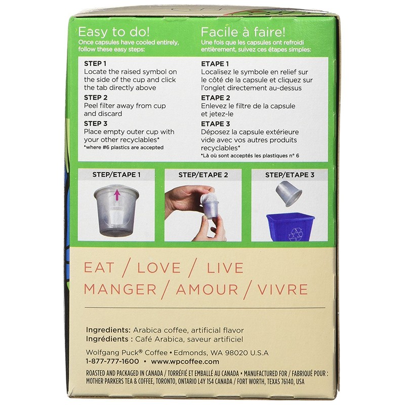 Wolfgang Puck Jamaican Me Crazy Flavored Coffee Single Serve Cups