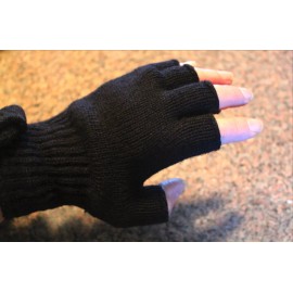 Newberry Outdoors Wool Gloves Men's   Green Black Gray Size -Small, Med , & Large USA Fingerless - M, Gray