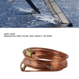 Mechanical Oil Pressure Gauge Tubing Kit, Wear Resistant Good Sealing 72in Oil Pressure Gauge Line Kit 1/8in Sturdy for Automotive Car