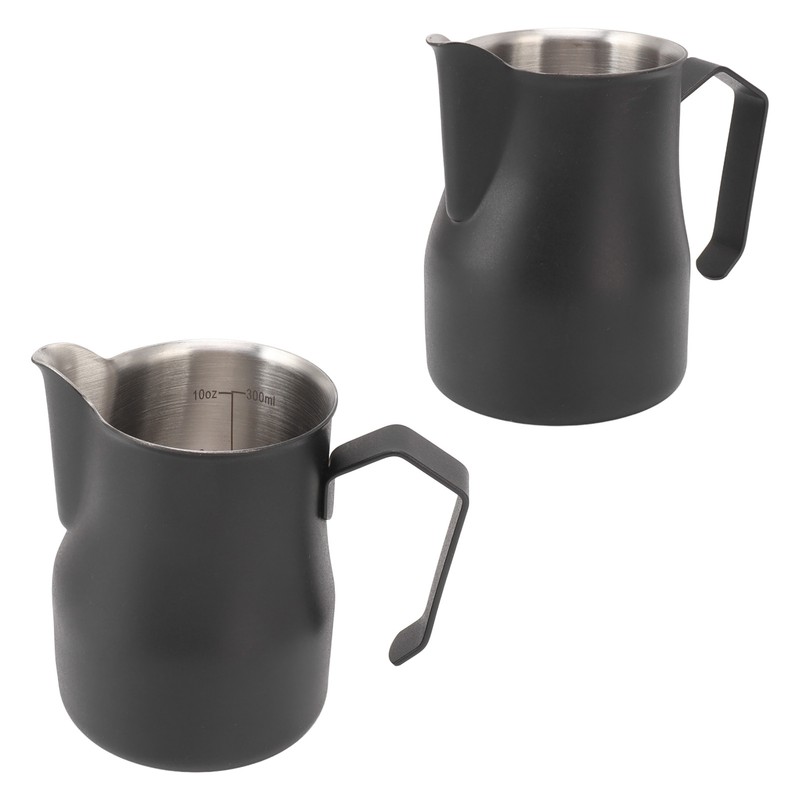 Milk Pitcher Cup 304 Stainless Steel Spout Mouth Scale Coffee