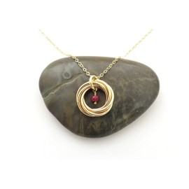 60th Birthday | Gold Birthstone Necklace | 60th Birthday Gifts for Women