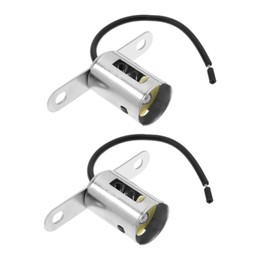 OTOTEC 2 Stück 1156 BA15S Sockel Adapter Ersatz Lampenhalter Adapter 1156 Blinker Licht Kabelbaum Stecker für P 21W / R10W / R5W Gewinde