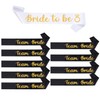 Shining She 10 Pieces Hen Party Accessories Sashes Sets, 9