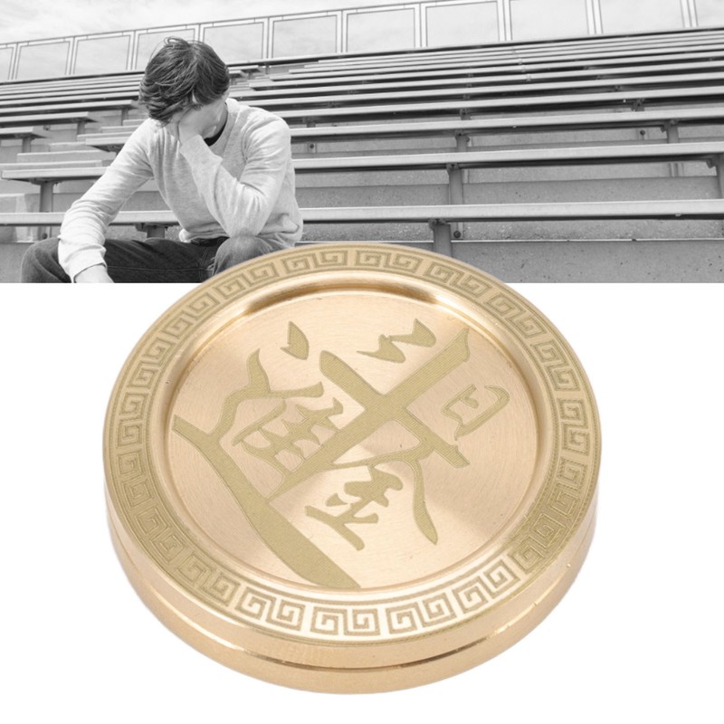 Magnetic Push Slider Stress Relief Round Portable EDC Push Slider