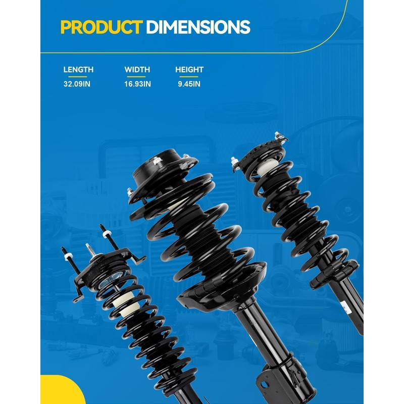 PHILTOP Rear Struts Assembly Compatible with 1992-2001 Lexus ES300 1997-2003