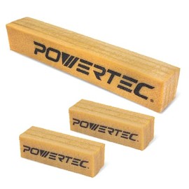 POWERTEC Abrasive Cleaning Sticks 12" and 4-1/2“ Set for Sanding Belts & Discs | Natural Rubber Eraser - Woodworking Shop Tools for Sanding Perfection (72214)