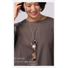 R-days Daikanyama Glasses Holder Triple Dot Ring Necklace Sunglasses Women Stainless Made in Japan, Stainless Steel