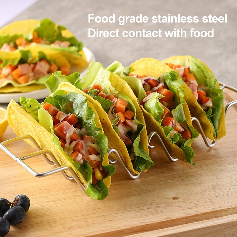 Mollytek Taco Holder, Taco Stand, 2 Pieces, Taco Shell Holder,