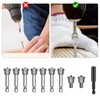 CLKE 10Pcs Drywall Screw Depth Setter PH2, 1/4 Inch Hex
