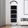 Nightcore 4 Step Ladder Folding Step Stool Platform, Multiuse Stepladder