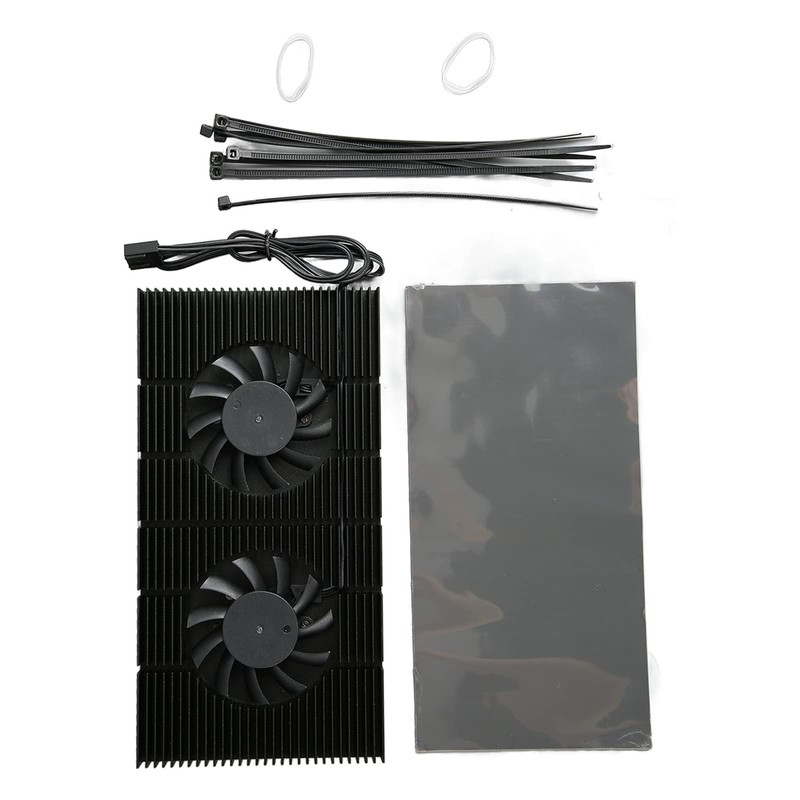GPU Backplate Cooler, Aluminum Alloy Graphics Card Backplane Heatsink, 4