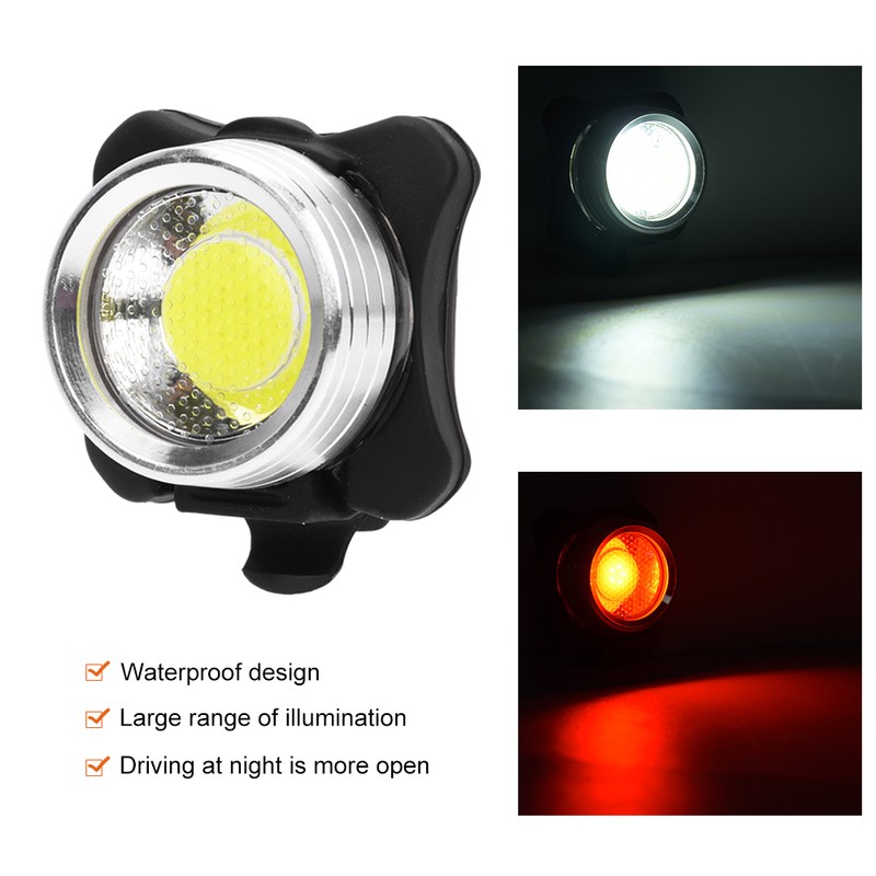 USB Rechargeable Bike Bicycle Light Taillight LED Night Cycling Lighting