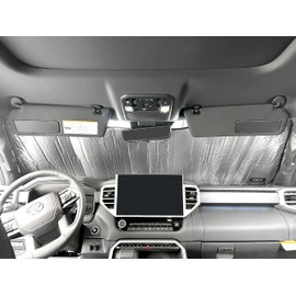 YelloPro Custom Fit Front Windshield Sunshade for 2022 2023 2024 Toyota Tundra, i-Force MAX, SR, SR5, Limited, Platinum, 1974 Edition, TRD Pro, Pickup Truck, UV Reflector Protector Accessories