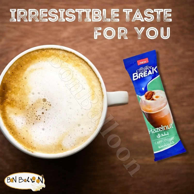Coffee Break Cappuccino With Hazelnut Flavor Premium Instant Coffe Oriental
