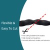 Tintvent Solid Rectangle Rubber Seal with High Tack Self-Adhesive Tape,