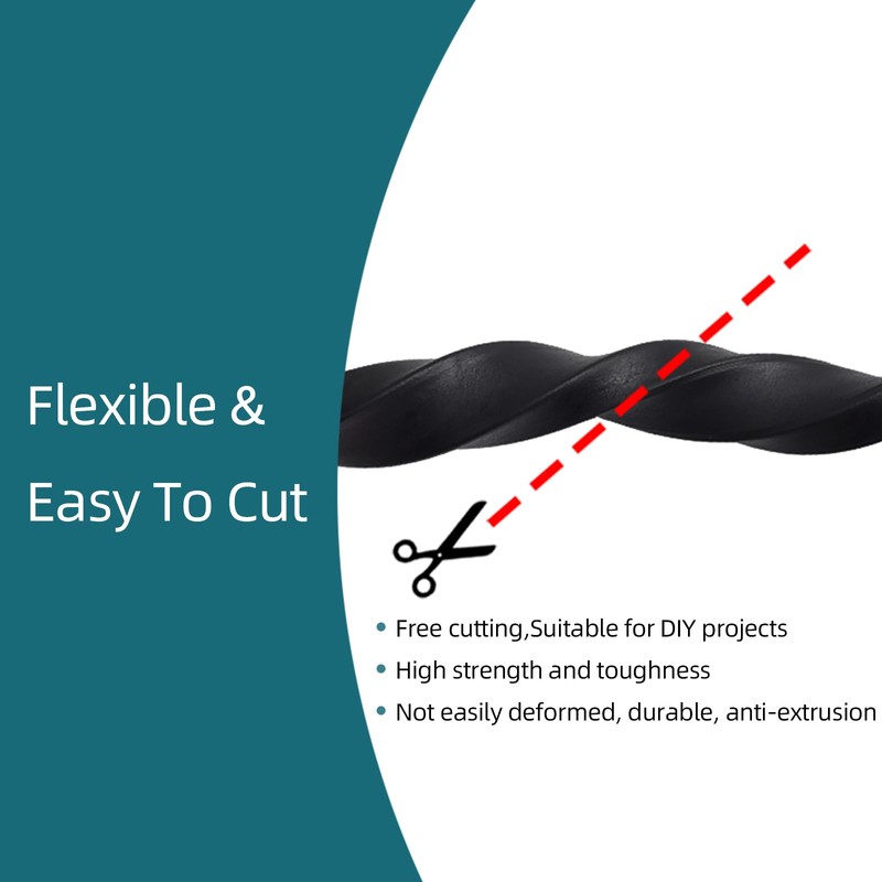 Tintvent Solid Rectangle Rubber Seal with High Tack Self-Adhesive Tape,