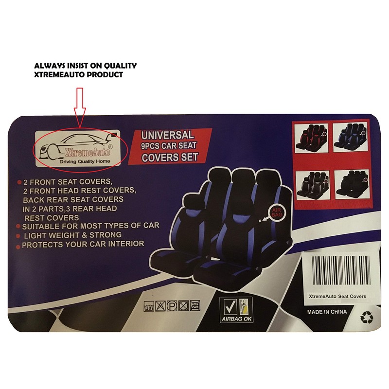 Xtremeauto® Classic Car Seat Covers Set Front & Rear complete
