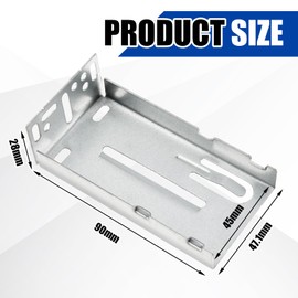 Yaocom 20 Pairs 40 Pcs Heavy Duty Rear Mounting Brackets for Drawer Slide Drawer Runner Width 1.77 Inch(45mm) for Soft Close Cabinet Drawer Slides, Full Extension Ball Bearing Side Mount Drawer Tracks