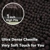 AINAHYVA Bathroom Rugs Chenille Bath Rug,Super Absorbent Chenille Bathroom mat