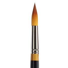 KingArt Original Gold 9020 Series, Premium Artist Brush, Golden TAKLON MAX Round-Size: 20