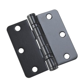 Richelieu Hardware 42821FBB Onward Full Mortise Ball Bearing Butt Hinge, 3 1/2, (2 Pack), 3 1/2-inch (89 mm), Black Finish