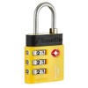 Travel Blue TSA Combination Lock in vivid blue or yellow