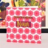 Claire Giles Happy Birthday Nan, Pink Flowers, Greeting Card with