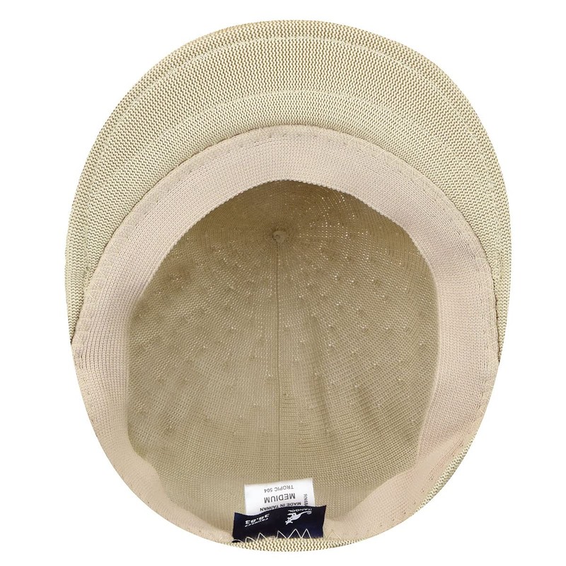 Kangol Headwear Men's Tropic 504 Flat Cap, Beige, Medium
